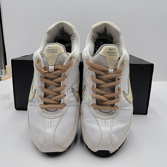 Nike Wmns Air Exceed Leather 'White Gold ' Size 7.5 366650-111 (217) - Picture 3 of 9